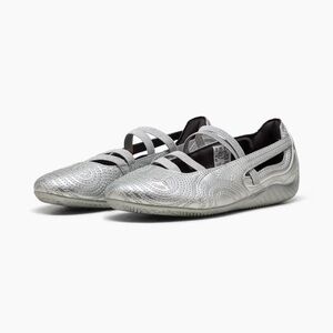 PUMA x WICKED NWT Speedcat Ballet Silver Slippers, Size 8
